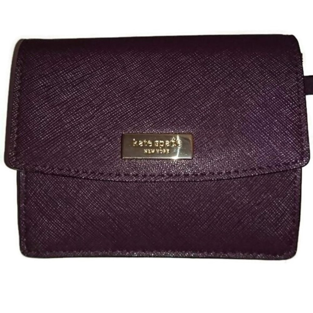 Kate Spade Mahogany Laurel Way Mahogany Leather Wallet